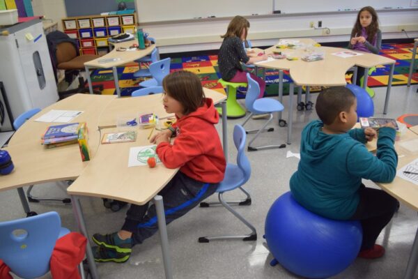 New classroom furniture